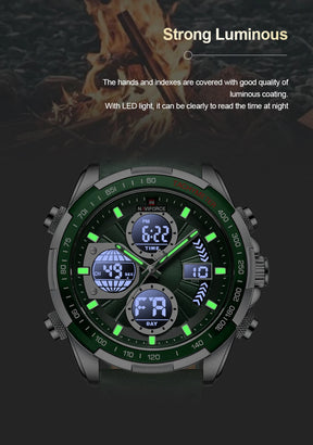 NAVIFORCE Fashion Military Watches for Men Luxury Original Sports Chronograph Watch Waterproof Quartz Clock Digital WristWatch