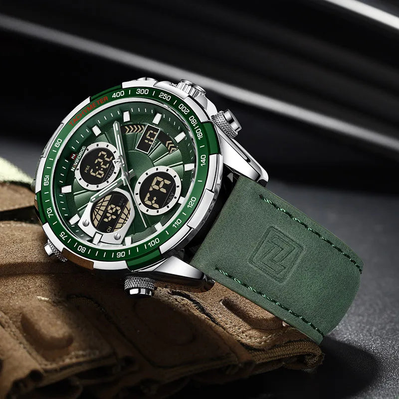 NAVIFORCE Fashion Military Watches for Men Luxury Original Sports Chronograph Watch Waterproof Quartz Clock Digital WristWatch