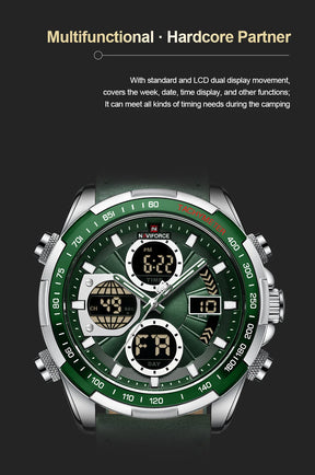 NAVIFORCE Fashion Military Watches for Men Luxury Original Sports Chronograph Watch Waterproof Quartz Clock Digital WristWatch